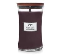WoodWick Vela perfumada grande con forma de reloj de arena | Mora especiada | con mecha crepitante | Velas de larga duración: hasta 130 horas | Regalos para mujeres