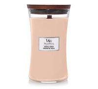 WoodWick vela perfumada grande en forma de reloj de arena con Pluswick Innovation