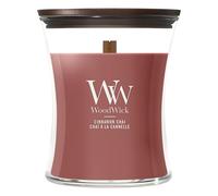 WoodWick Vela aromática Hourglass en tarro mediano, Rojo (Cinnamon Chai) 275 g