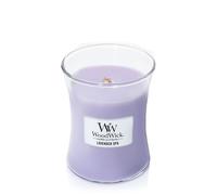 Woodwick vela perfumada hourglass mediana - lavender spa - con mecha c