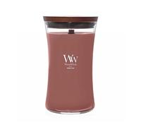 WoodWick Vela perfumada grande con forma de reloj de arena |Rouge Oud | con mecha crepitante | Velas de larga duración: hasta 130 horas | Regalos para mujeres