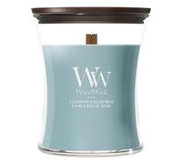 WoodWick Vela perfumada | Vela de tamaño mediano en forma de reloj de arena | Cedarwood & Ocean Moss | Regalos perfectos para mujeres