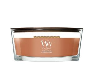 WoodWick Vela perfumada | Vela elíptica | Pumpkin Praline | Regalos perfectos para mujeres