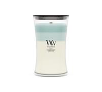 WoodWick Vela perfumada | Vela grande en forma de reloj de arena | Driftwood Shores | Regalos perfectos para mujeres