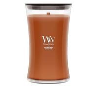 WoodWick Vela perfumada | Vela grande en forma de reloj de arena | Saffron Smoke | Regalos perfectos para mujeres