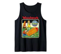 Woodwork Coffin Sarcastic Retro Vintage Funny Adult Humor Camiseta sin Mangas