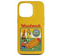 Woodwork Coffin Sarcastic Retro Vintage Funny Adult Humor Carcasa para iPhone 13 Pro