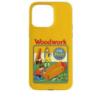 Woodwork Coffin Sarcastic Retro Vintage Funny Adult Humor Carcasa para iPhone 15 Pro Max