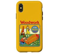 Woodwork Coffin Sarcastic Retro Vintage Funny Adult Humor Carcasa para iPhone X/XS