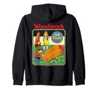 Woodwork Coffin Sarcastic Retro Vintage Funny Adult Humor Sudadera con Capucha