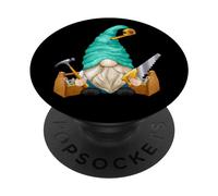 Woodworker Graphic Funny Woodworking GNOME For Carpenters PopSockets PopGrip Adhesivo