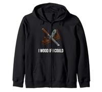 Woodworker Pun I Wood If I Could Carpenter Humor Sudadera con Capucha