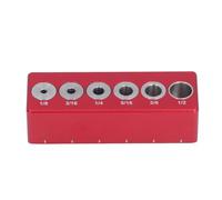 Woodworking Aluminum Alloy Round Dowel Drill Guide Block Hole Drilling Locator 1/8in 3/16in 1/4in 5/16in for Drilling Enthusiasts