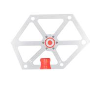 Woodworking Angle Ruler, Magnetic Aluminum Alloy Carpenter's Tool with 45° 54° 60° 67.5° 75° Multi - Angle Guide for Table Saw Adjustment and Precision Woodworking Projects (Plata)