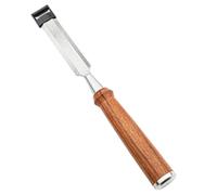 Woodworking Chisel | High - Grade Alloy Steel Tool & Rosewood Handle | 20mm Honed Implement for Carving/Trimming/Slotting | with Protective Sheath, 260mm Length