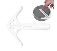 Woodworking Circle Center Finder - ABS Non-Slip Center Locator Tool | Precision Measuring Gauge For Carpentry, Lathe, Drilling & Marking Projects