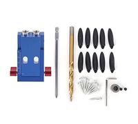 Woodworking Hole Locator | Metal Thread for Strong Board Connection | Long - lasting Carpentry Tool/Joinery Jig/Mortise Drill Guide | High Hardness & Tarnish - Proof