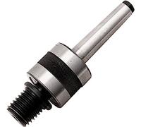 Woodworking Precision MT2 Centro giratorio | Adaptador de portabrocas de contrapunto vivo a rosca de 1 pulgada x 8 tpi con soporte cónico Morse #2 | Accesorios para herramientas de torno | Funciona