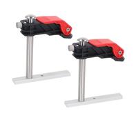 Woodworking Press Clamp 2PCS | Quick Release for Plate & Guide Rail Fixing | Stainless Steel & Engineering Plastic Construction | Desktop Chute Clamp/Punching Table Tool