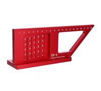 Woodworking Ruler Gauge | Aluminum Alloy Scribing Tool for Accurate Marking & Cutting | Carpentry Measuring Tool for DIY/Construction/Automotive | 200x75mm, 0.1mm Accuracy