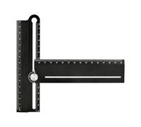 Woodworking Ruler, Geometry Scriber, 12.2in Sliding Tool, Angle Gauge, Carpenter Ruler, Reversible Design Feature, High Precision for Construction, Engineering, Drawing, Projects, Layouts