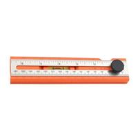 Woodworking Ruler | Precision Measuring Ruler Gauge Tool | 360° Rotatable Head Scribe Tool With Non-Slip Grip For Carpentry, Wood Crafting, Sheet Metal, DIY Construction