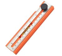 Woodworking Ruler, Rotatable Head Non-Slip Grip Gadget, Measuring Ruler Gauge For Woodworking For Precise Measurement Positioning Construction