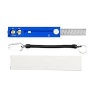 Woodworking Ruler - Square Sliding Precision Measuring Tool | Wood Marking Tool, Construction Engineering Framing Furniture Cabinetry Joinery Dovetail Workshop Hobbyist Marking Level Guide M
