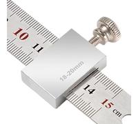 Woodworking Ruler Stopper - Accurate Aluminum Alloy Positioning Block | Steel Ruler Stop | Positioning Adjuster For Engineering Surveying, Home Repair Construction Workshop, 20/26/29mm Sizes