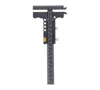 Woodworking Scriber, T Shaped Ruler, 0 to 100mm to 210mm Range Sliding Square, Aluminum Alloy Marking Gauge Caliper