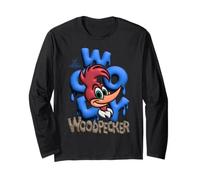 Woody Woodpecker Blue Graffiti Pop Style Manga Larga
