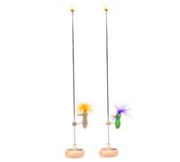 Woody Woodpecker Toy 2 Piezas de un Solo pájaro Carpintero en un Palo con Base Estable, Vintage Loco picoteando pájaro Retro clásico Juguetes de Escritorio Estilo 1, Juguete