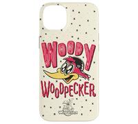 Woody Woodpecker Wood Carved Style Logo Carcasa para iPhone 14 Plus