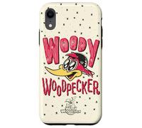 Woody Woodpecker Wood Carved Style Logo Carcasa para iPhone XR