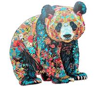 WOODZZLE Puzzle de Madera Oso Panda - Animales con Formas Únicas - Encaje Preciso Corte Láser - Regalo Original para Adultos - Relajación y Decoración - Varios Tamaños(35 x 35 cm Platinum_400pcs)
