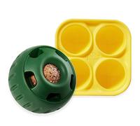 WOOF Bandeja para Cachorros y golosinas, Juguete rellenable de Larga duración y moldes de Silicona para golosinas para Perros, Reutilizable, Apto para lavavajillas, para Perros Grandes de 25 a 75