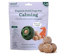 WOOF Calming Wellness Pops - Golosinas calmantes para Perros - Recambios de Larga duración para el Juguete de pupila para Promover la Calma - Magnesio para Perros - Pops Grandes - 7 Unidades