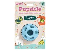 WOOF Party Pupsicle - Juguetes interactivos de larga duración para el aburrimiento - Diseño de bajo desorden - Regalos de cumpleaños para perros - Juguetes para perros pequeños - Buddy Blue