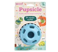WOOF Party Pupsicle - Juguetes interactivos de larga duración para el aburrimiento - Diseño de bajo desorden - Regalos de cumpleaños para perros - Juguetes para perros grandes - Buddy Blue