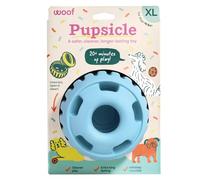 WOOF Party Pupsicle - Juguetes interactivos de larga duración para el aburrimiento - Diseño de bajo desorden - Regalos de cumpleaños para perros - Juguetes para perros XL - Buddy Blue