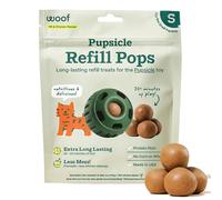 WOOF - Recambios de piruleta de poleta, deliciosas golosinas para perros de larga duración, recambios de polos, golosinas prefabricadas para perros