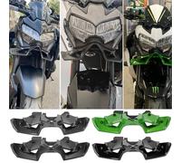 WOOGA Motocicleta Alerón Delantero Desnudo,Kit de ala aerodinámica Kit de alerones aerodinámicos con Cubierta de Pico Morro para Ka&WA&sa&ki Z900 Z-900 Accessories 20-24 (Verde)
