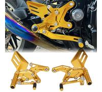 WOOGA Reposapiés traseros ajustables para Ka&wa&sa&ki Z900RS Z 900RS Z 900 RS SE Cafe ABS 2018 2019 2020 2021 2022 2023 2024 2025 Reposapiés para motocicleta (Oro)