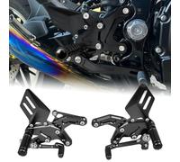 WOOGA Reposapiés traseros ajustables para Ka&wa&sa&ki Z900RS Z 900RS Z 900 RS SE Cafe ABS 2018 2019 2020 2021 2022 2023 2024 2025 Reposapiés para motocicleta (Negro)