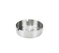 Woogim Ceniceros de acero inoxidable de mesa, redondos, grandes, gruesos, para casa, oficina, hotel, bar, interior y exterior (12 cm)