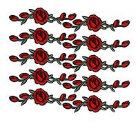 Woohome 10 Pz Parche Termoadhesivo de Rosa, Parches de Flores de Rosas, Ropa Parches de Rosas para La Camiseta Jeans Sombrero Pantalon Bolsas