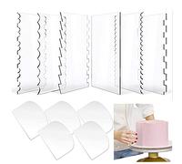 Woohome 11 Pz Raspador de Masa de Plástico, Espátula De Plástico para Pastel, Espátula de Masa para Suministros de Decoración de Pasteles y Pasteles de Pan