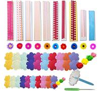 Woohome 143 PzPapel de Filigrana Quilling Papel Tarjeta del Arte 12 Estilo Tiras de Papel de Quilling de Flores y Herramientas para Manualidades, Decoración del Hogar