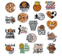 Woohome 19 Pz Parches Termoadhesivos Deportes Parches para Ropa, Baloncesto Patch Sticker para Camisetas, Jeans, Bolsas de Ropa