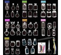 Woohome 230 Pz Marcapáginas de Flores Secas, 8 Estilo Marcapáginas de Flores Transparentes, Marcapáginas Transparentes de Flores Secas se Pueden Utilizar Como Marca de Lectura y Como Adorno